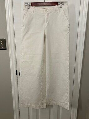 Tyler Boe Size 6 White Wide Leg Pants